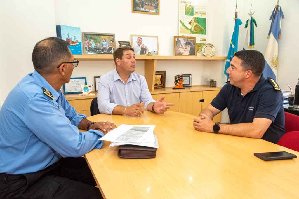Biss se reunió con el jefe de la Policía del Chubut para continuar con el trabajo&nbsp;conjunto