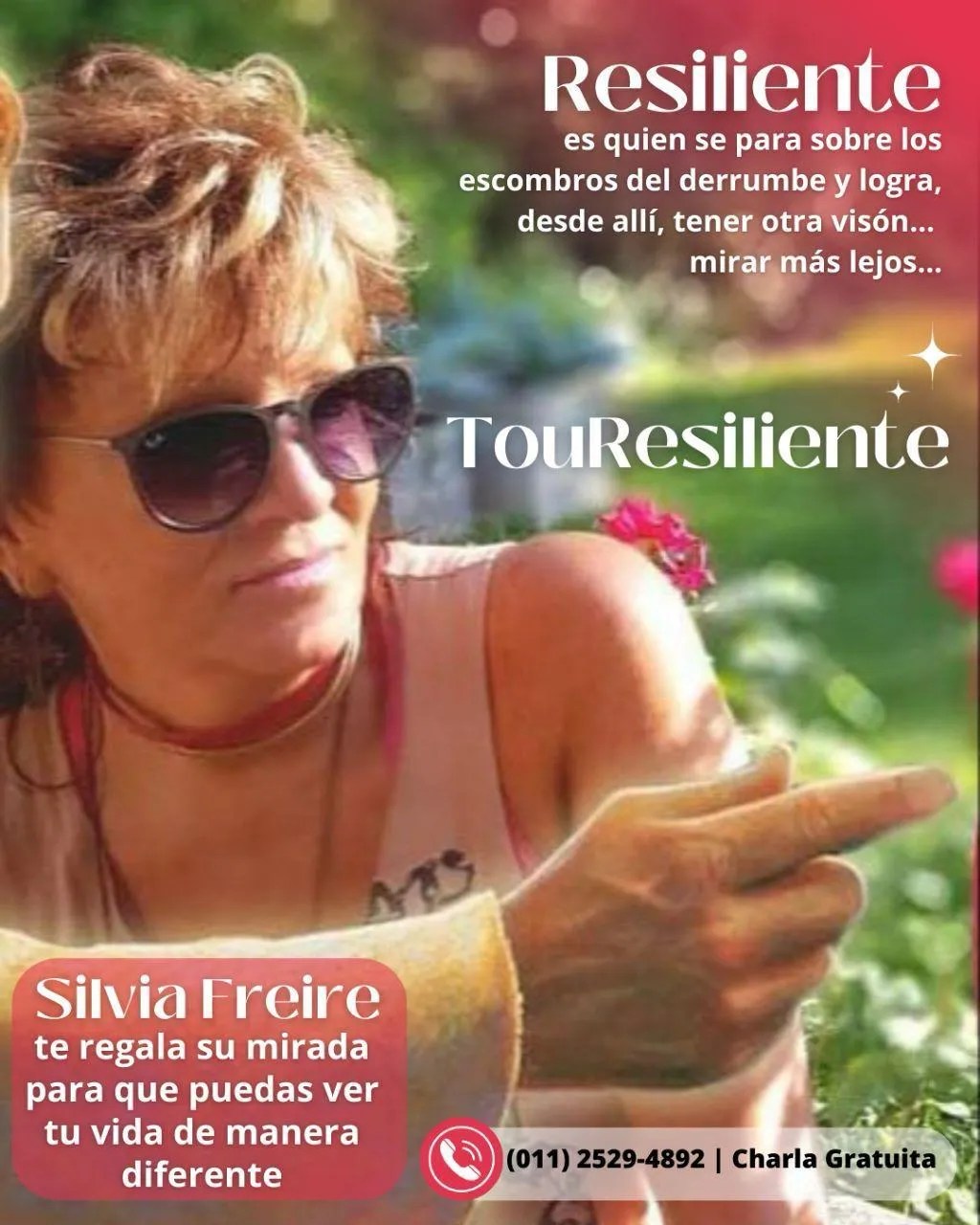 Silvia Freire brindará una charla taller motivacional sobre&nbsp;resiliencia