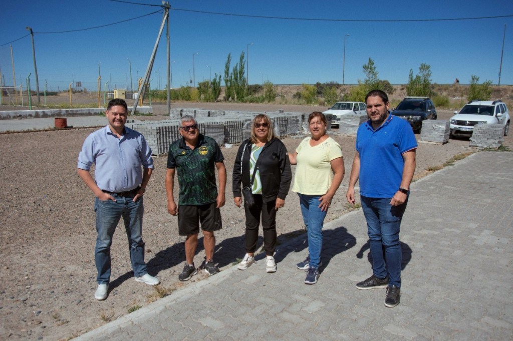 El área de Planificación municipal recorrió las instalaciones del Club Defensores de la Ribera de Rawson 