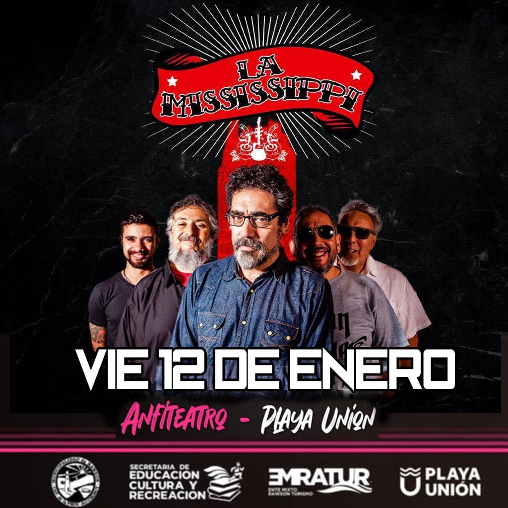 “La Mississippi” se presentará en el Anfiteatro de Playa&nbsp;Unión