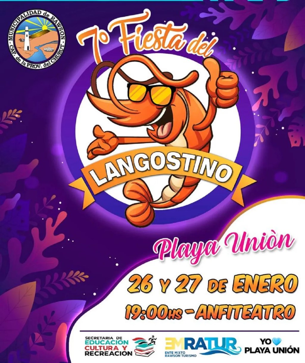 Este viernes inicia la Fiesta Provincial del Langostino en Playa&nbsp;Unión