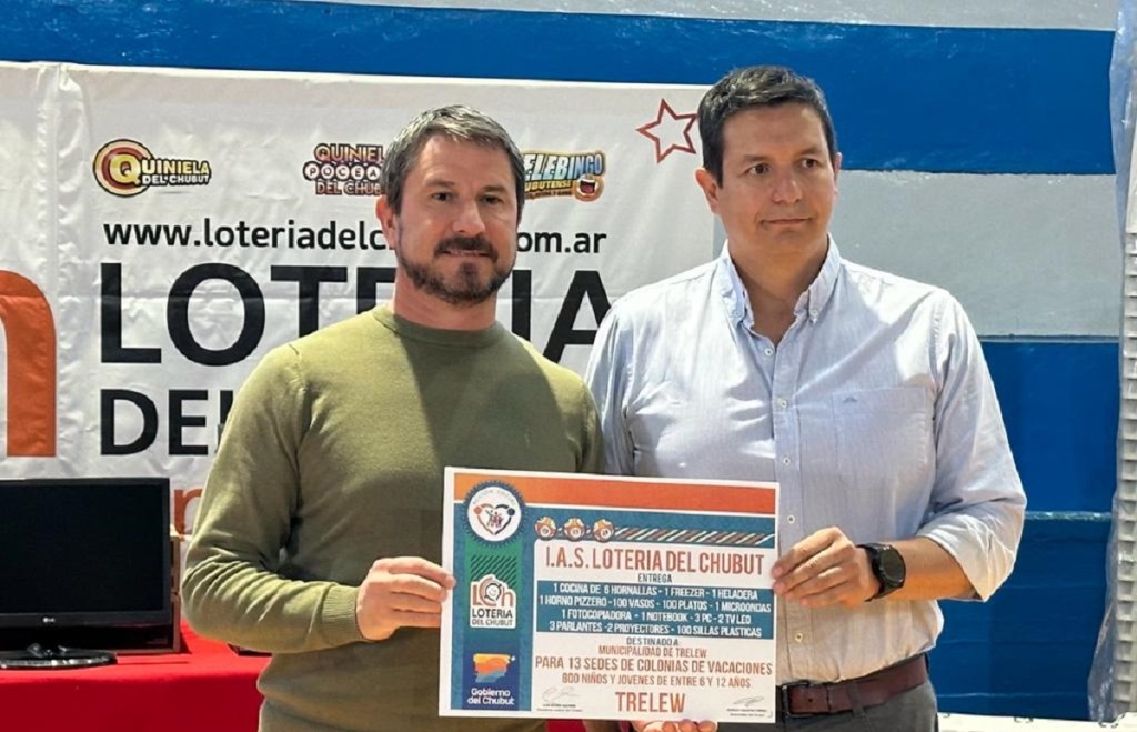 Lotería entregó equipamiento para las Colonias de Vacaciones de&nbsp;Trelew