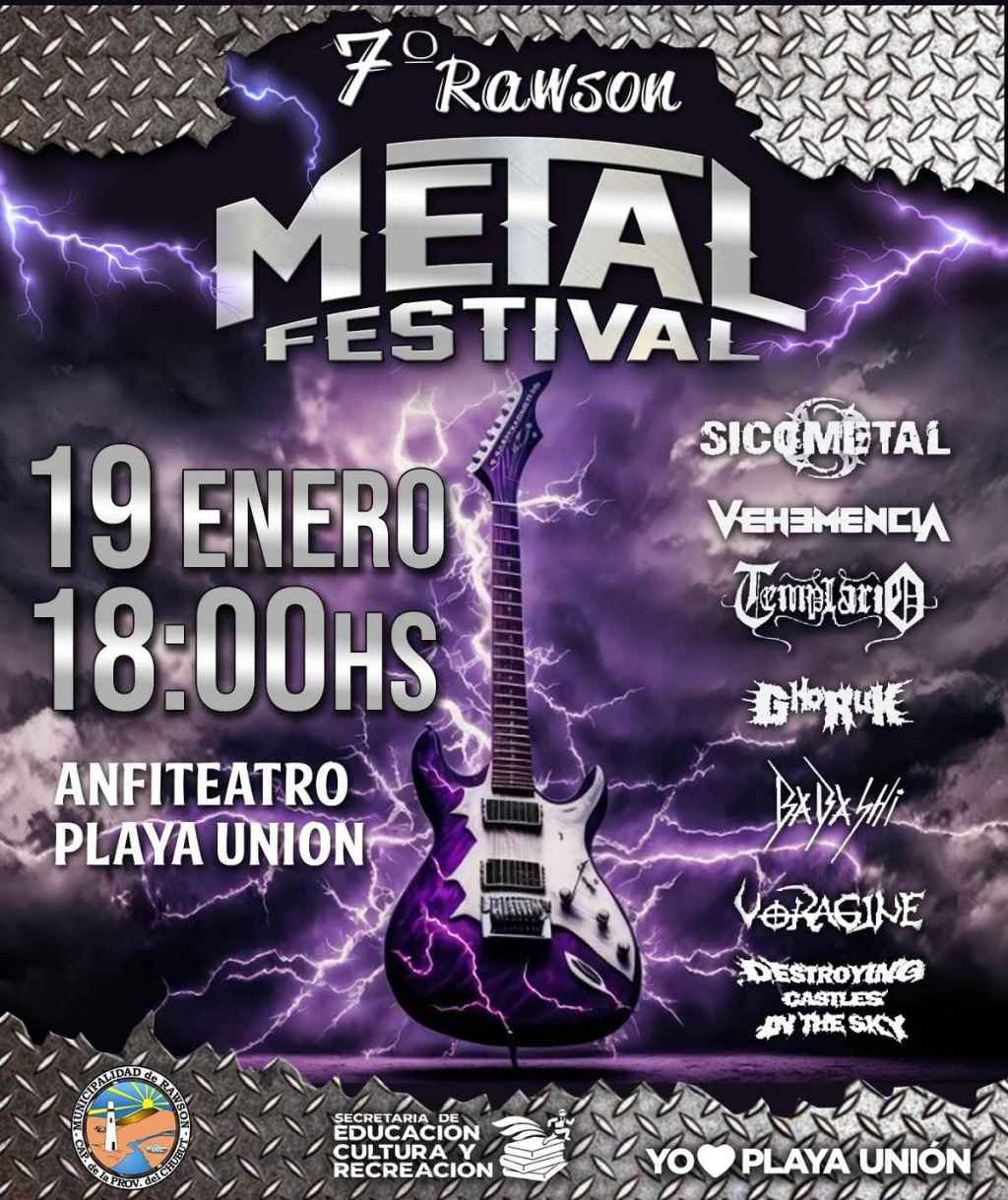 Este viernes llega al Anfiteatro de Playa Unión el Séptimo Festival de&nbsp;Metal