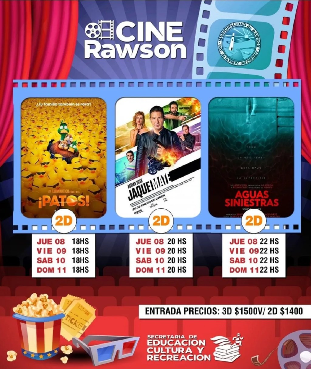 Con nuevas proyecciones vuelve el Cine&nbsp;Rawson