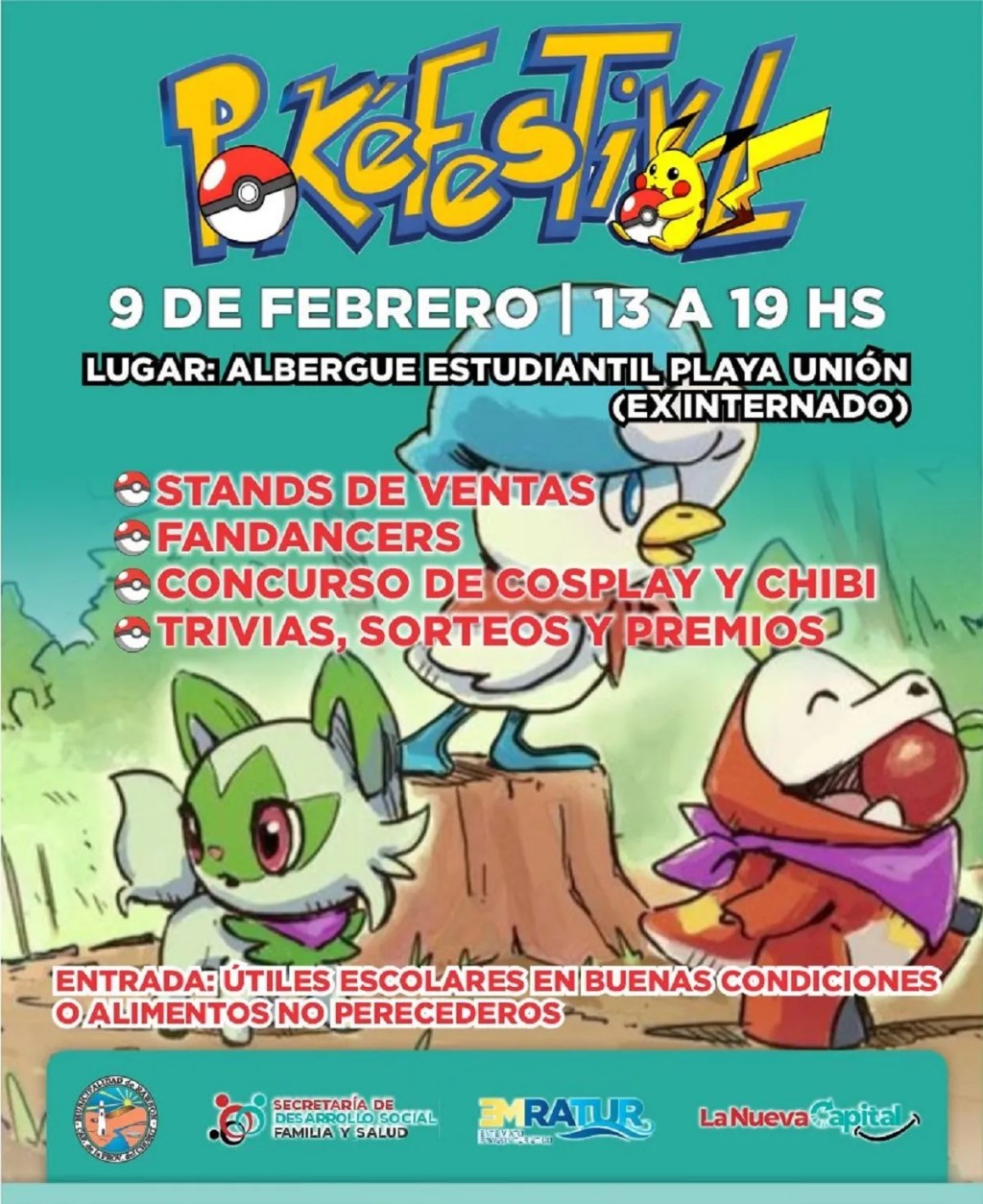 Llega el PokeFestival a Playa&nbsp;Unión