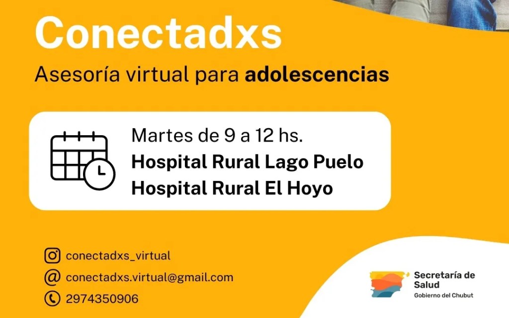 Provincia lanza un dispositivo de atención virtual de la salud para adolescencias en Lago Puelo y El&nbsp;Hoyo
