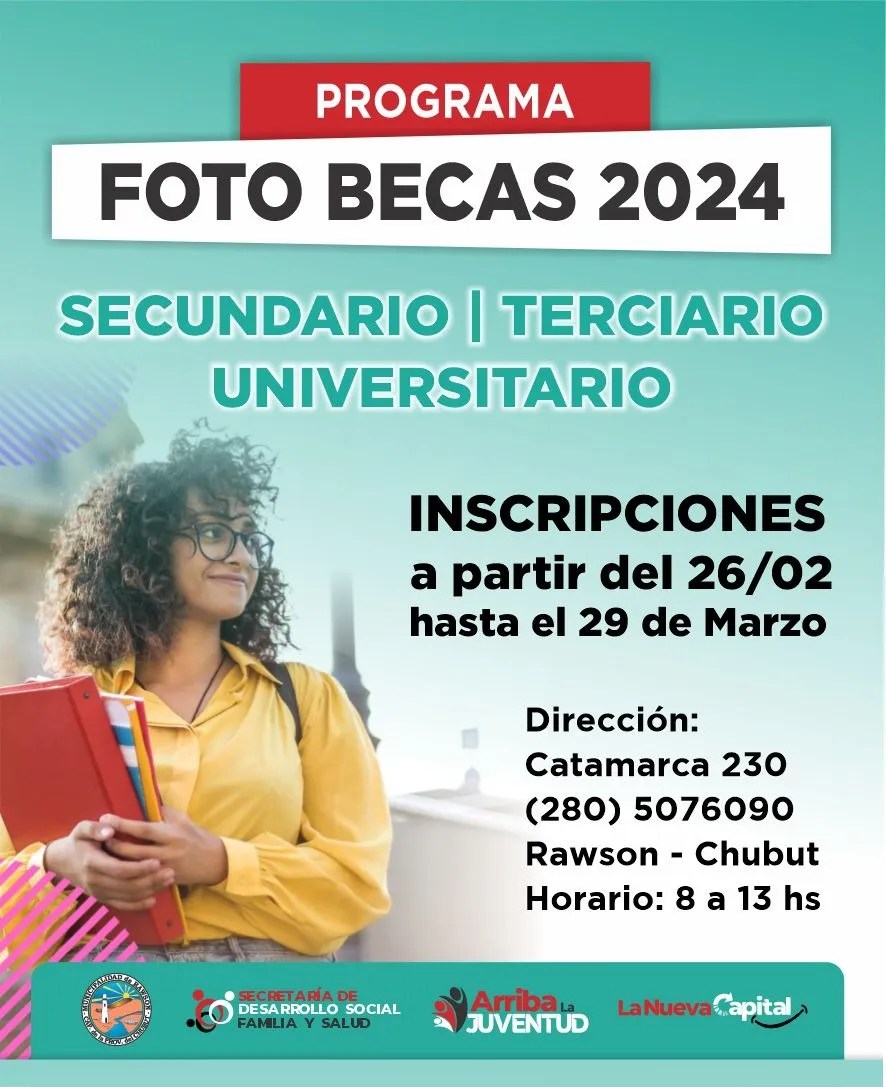 Última semana para inscribirse en Rawson al programa que facilita a los estudiantes el material de&nbsp;trabajo