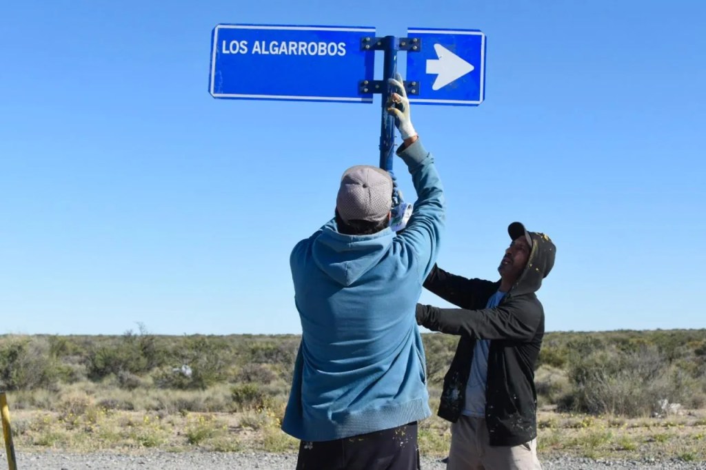 La Municipalidad de Rawson avanza en la colación de cartelería nomencladora en el Área&nbsp;31