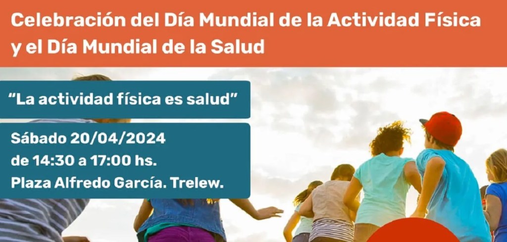 Provincia realizará este sábado en Trelew el evento “La Actividad Física es&nbsp;Salud”