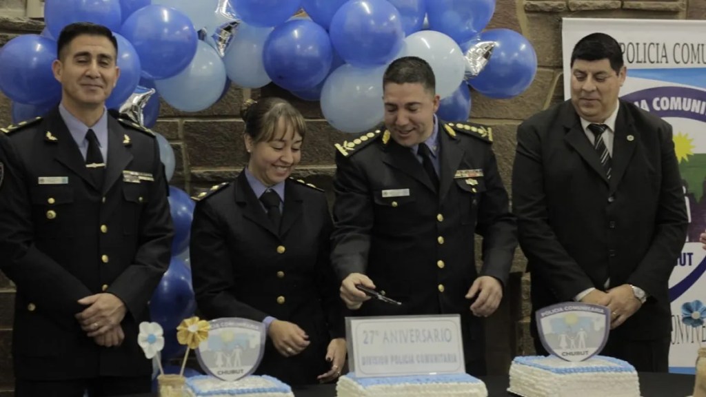 El Gobierno del Chubut participó del 27° Aniversario de la Policía&nbsp;Comunitaria