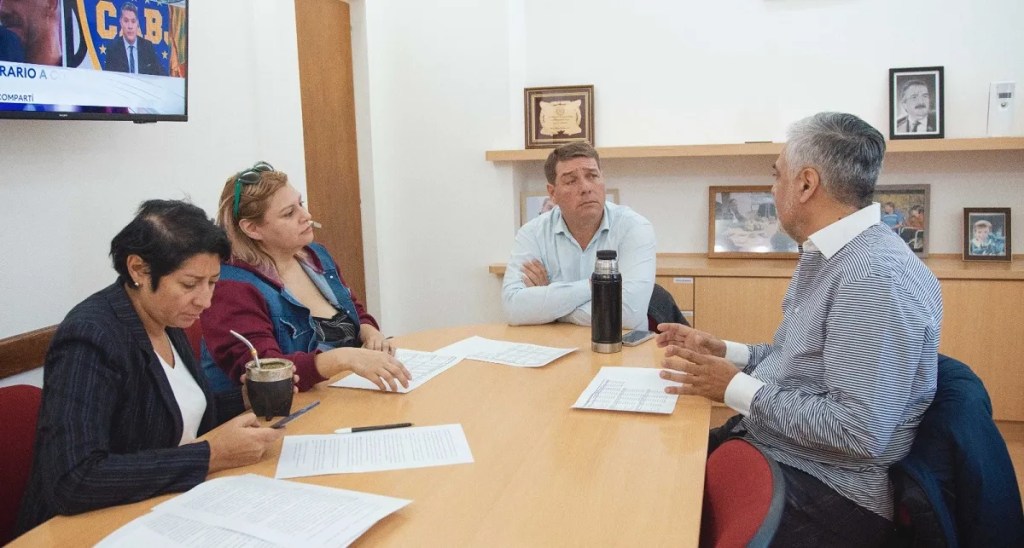 Biss mantuvo un encuentro con Quiroga, secretario general de ATE&nbsp;Chubut