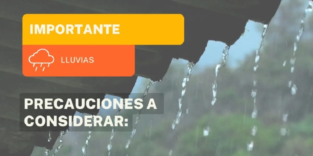 Provincia recuerda las recomendaciones ante el alerta amarilla por intensas&nbsp;lluvias
