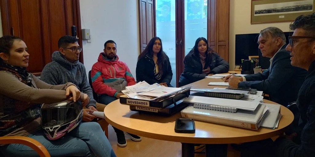 El Municipio recibió a trabajadores del servicio de reparto a&nbsp;domicilio