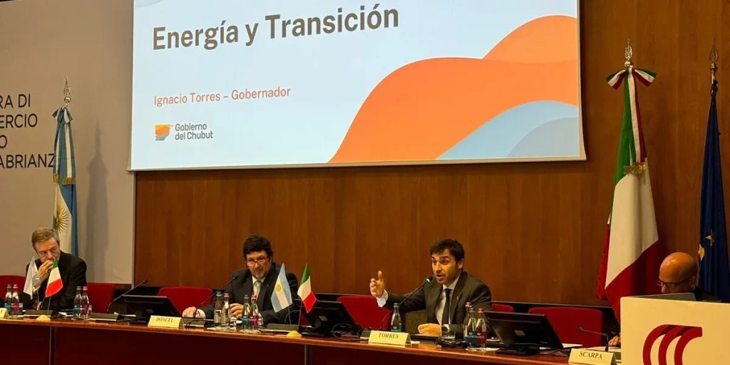Torres en Italia: “Chubut va a seguir siendo uno de los principales motores energéticos de la&nbsp;Argentina”