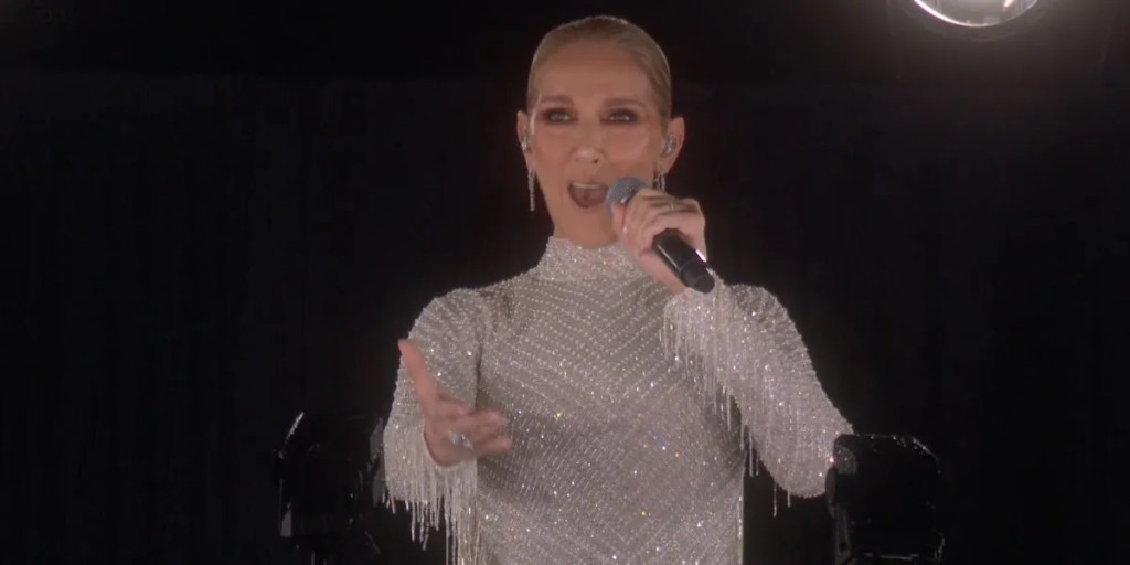Céline Dion, inauguración Juegos Olímpicos, París 2024, Torre Eiffel, síndrome de la persona rígida, Himno al amor, Edith Piaf, ceremonia inaugural, emoción, música, resiliencia, Río Sena, espectáculo, espíritu olímpico