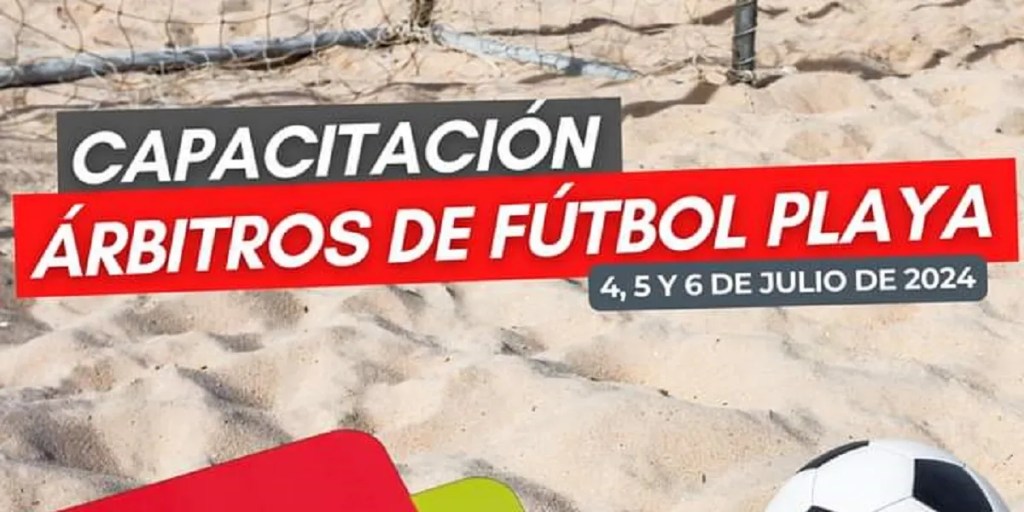 El Municipio articula con AFA un curso de árbitros de fútbol&nbsp;playa