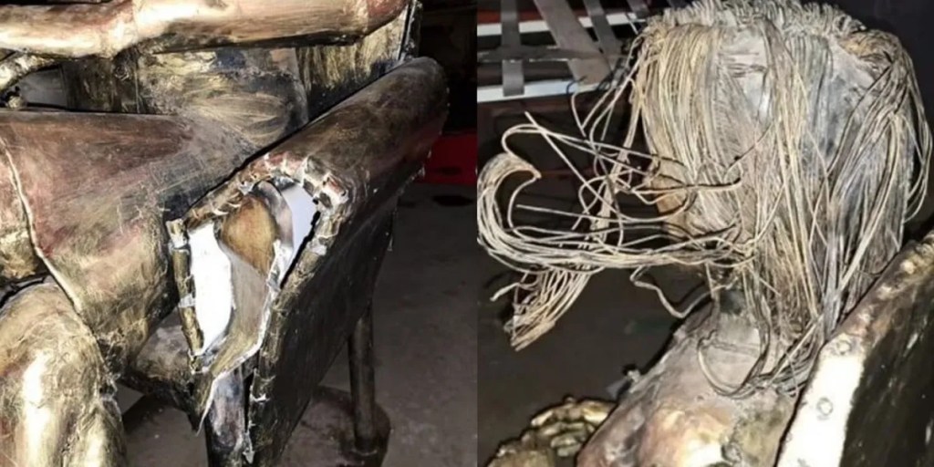 Mirtha Legrand, estatua vandalizada, Villa Cañás, Daniel Melero, escultura, vandalismo, homenaje, cultura, arte público, descontento, reconocimiento, legado, celebración