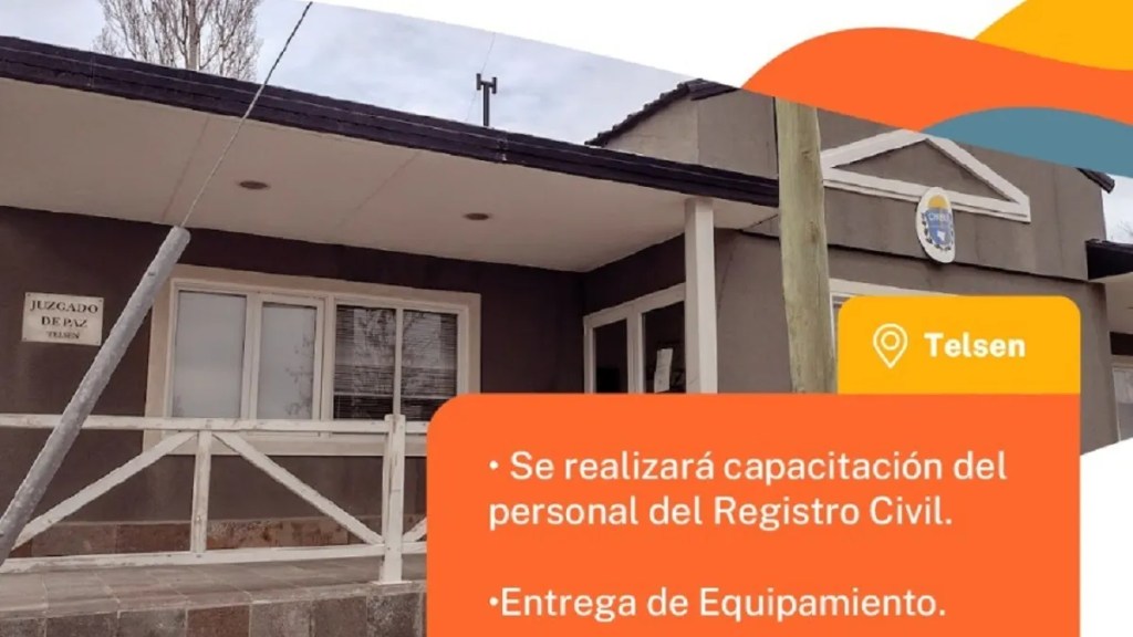 Provincia capacita al personal del Registro Civil en&nbsp;Telsen