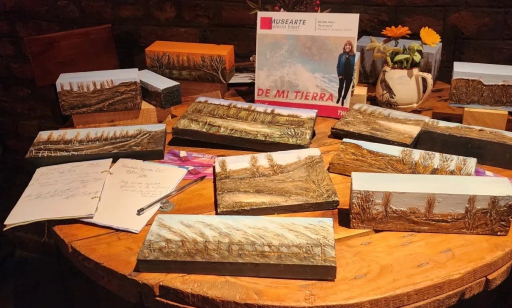 MuseArte, Silvina Galli, Trelew, galería Blest, arte en Trelew, exposición de arte, cultura en Chubut, Museo Municipal de Artes Visuales, artista local, arte patagónico, técnica asfáltica, arte en la Patagonia, expresionismo, galería de arte, cultura local