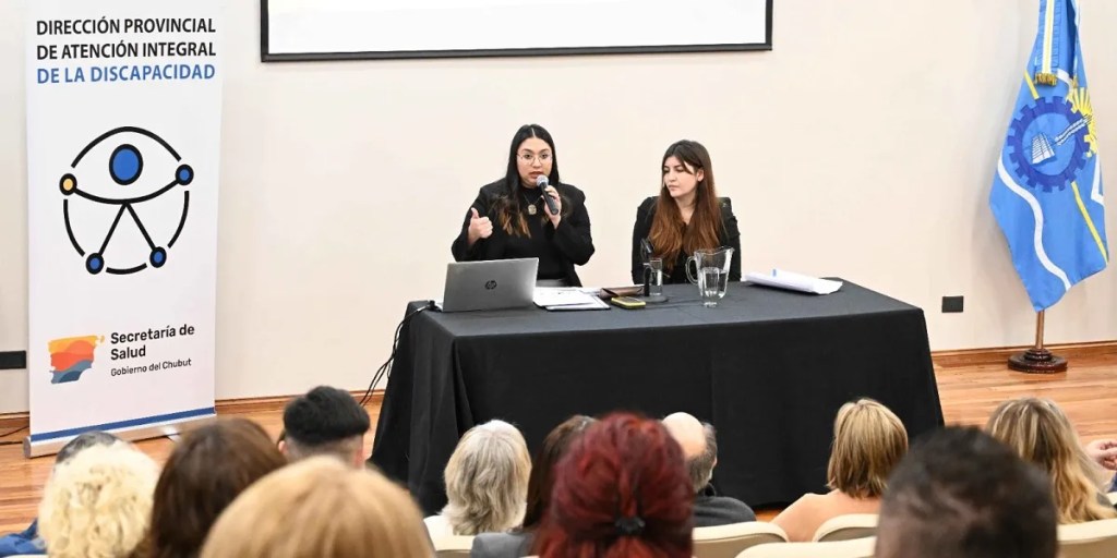 discapacidad Chubut, perspectiva de discapacidad, capacitación legislativa, Ley Provincial I 746, Secretaría de Salud Chubut, inclusión social, derechos de discapacidad, accesibilidad legislativa, María Paula Baudés, Sergio Jaime, Rocío Duarte, Ignacio Nacho Torres, modelo social de discapacidad, legislación inclusiva, Convención Internacional de los Derechos de las Personas con Discapacidad