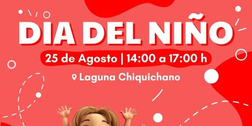 Día del Niño, Trelew, laguna Cacique Chiquichano, juegos para niños, actividades recreativas, talleres para niños, payaso Moretón, Mariana Medina, sorteos, evento familiar, celebración municipal, Escuela 207, show de burbujas, títeres, cuentacuentos