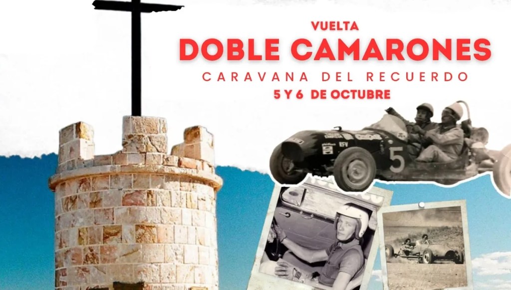 Vuelta Doble Camarones, Caravana del Recuerdo, automovilismo, Ruta Provincial 1, Trelew, Camarones, inscripción, autos clásicos, historia patagónica, turismo, competencia, comunidad, paisaje patagónico, cultura, evento deportivo, camaradería