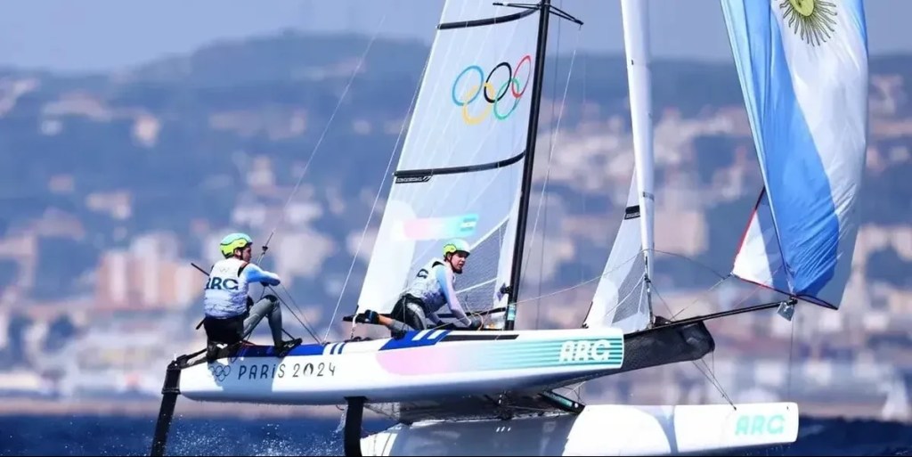 Mateo Majdalani, Eugenia Bosco, Nacra 17, regatas, vela, Argentina, competencia, Santiago Lange, Cecilia Carranza, Ruggero Tita, Caterina Banti, Catalina Turienzo, Lucía Falasca, Francisco Guaragna