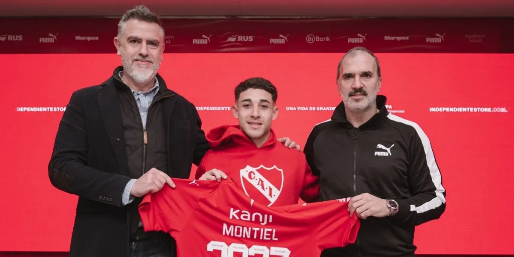 Santiago Montiel, Independiente, refuerzo, lateral izquierdo, fútbol argentino, contrato 2027, defensa, Avellaneda, presentación oficial, Julio Vaccari, plantel, Zona Sur, nuevo jugador, Rojo, desafíos deportivos.