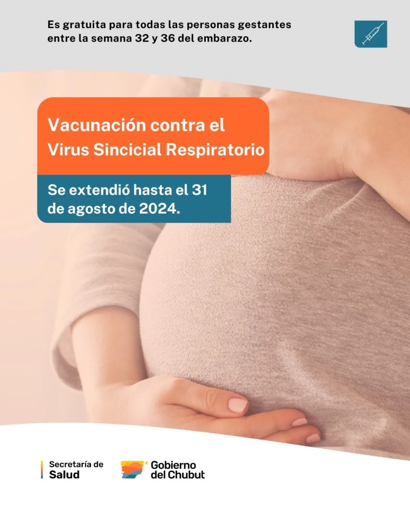 Chubut, vacunación, VSR, embarazadas, salud pública, bronquiolitis, neumonía, bebés, inmunización, campaña de salud, Secretaría de Salud, Mariela Brito, virus sincicial respiratorio, pediatría, invierno, neonatología