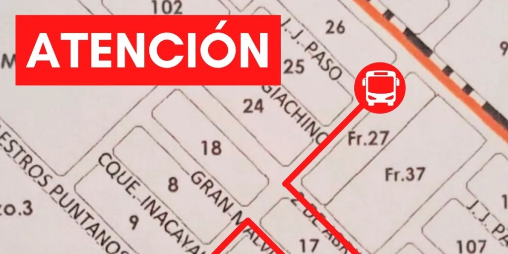 transporte público Trelew, desvío de colectivos, obras de pavimentación, María Humphreys, barrio Santa Catalina, mejora vial Trelew, empresa El 22, desvío por obras, transporte en Trelew, recuperación de pavimento, obras en Trelew, circulación en obras, automovilistas precaución, calles en reparación, tránsito desviado, obras públicas