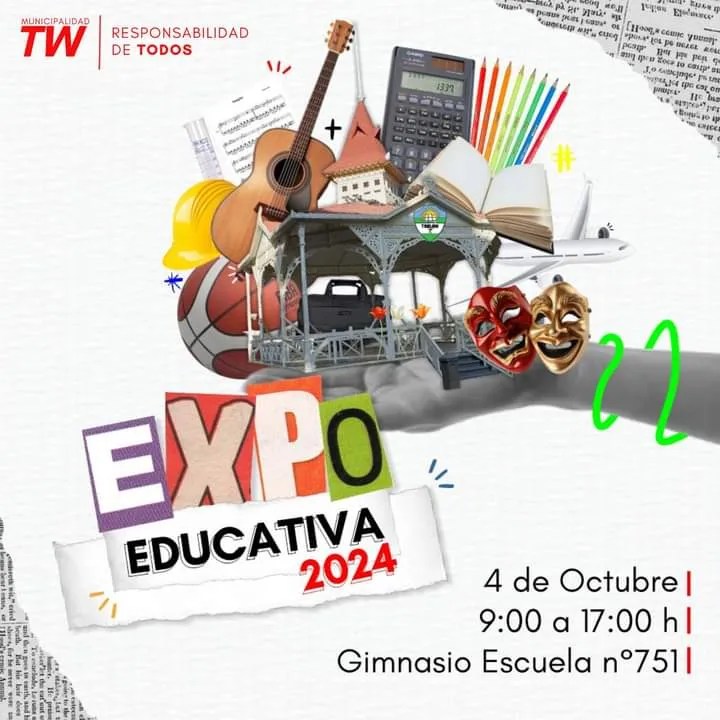 Expo Educativa, Trelew, propuestas educativas, 2024, educación terciaria, universidades, oficios, jóvenes, formación profesional, Escuela 751, Municipalidad de Trelew, carreras, cursos, charlas educativas, oportunidades educativas, educación en Trelew, evento gratuito