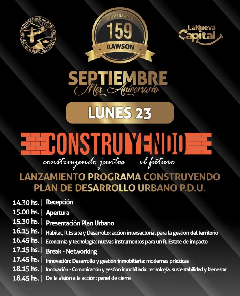 Código de Edificación, Rawson, planificación urbana, desarrollo inmobiliario, Pablo Villalobos, planificación urbana en Rawson, crecimiento sostenible, construcción en Rawson, Real Estate, infraestructura urbana, evento Construyendo, Río Chubut, inversión inmobiliaria, industria pesquera, energía renovable, foro urbano