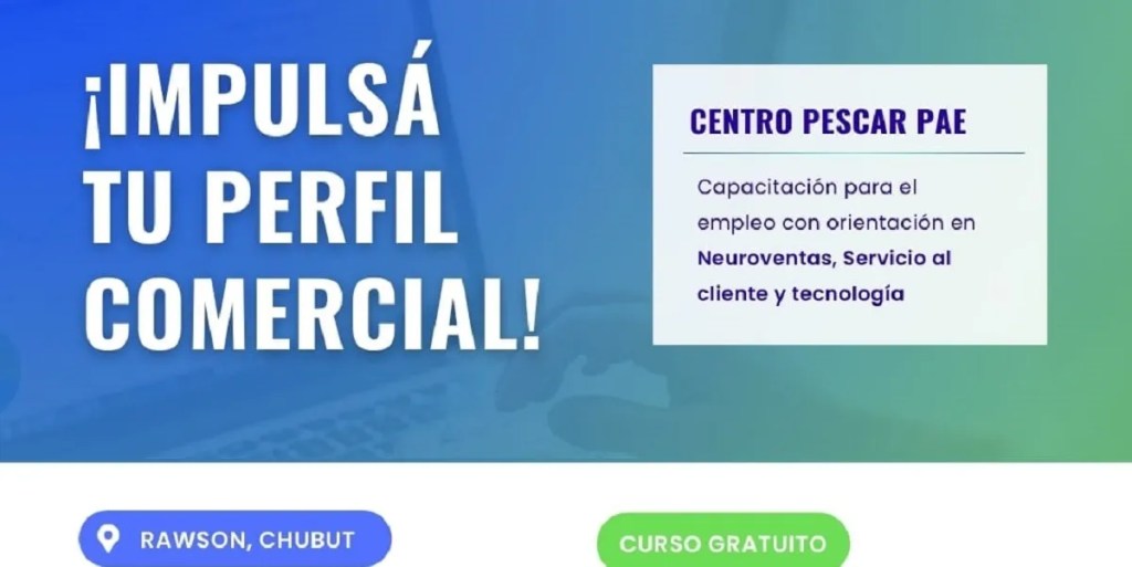 Fundación Pescar, Pan American Energy, Rawson, capacitación laboral, jóvenes, Vanina Castaño, servicio al cliente, neuroventas, tecnología, empleo juvenil, formación profesional, inserción laboral, Centro Pescar PAE, Municipalidad de Rawson, capacitaciones en Rawson, desarrollo laboral, Rawson, Centro Pescar PAE, Pan American Energy, Fundación Pescar, capacitaciones laborales, jóvenes, inserción laboral, servicio al cliente, neuroventas, tecnología, empleo, Vanina Castaño, Rawson, Chubut, octubre 2024