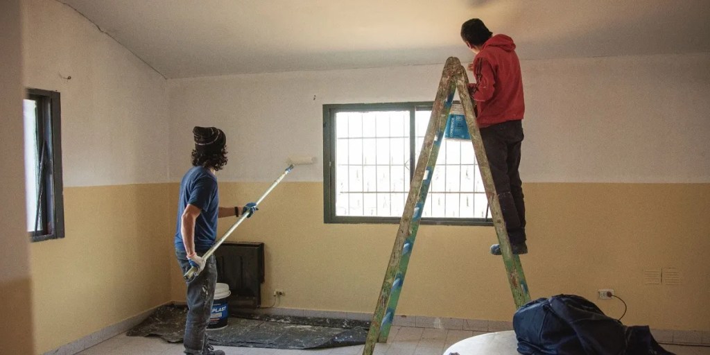 Avanzan los trabajos de mantenimiento en la Vecinal del barrio Gregorio&nbsp;Mayo