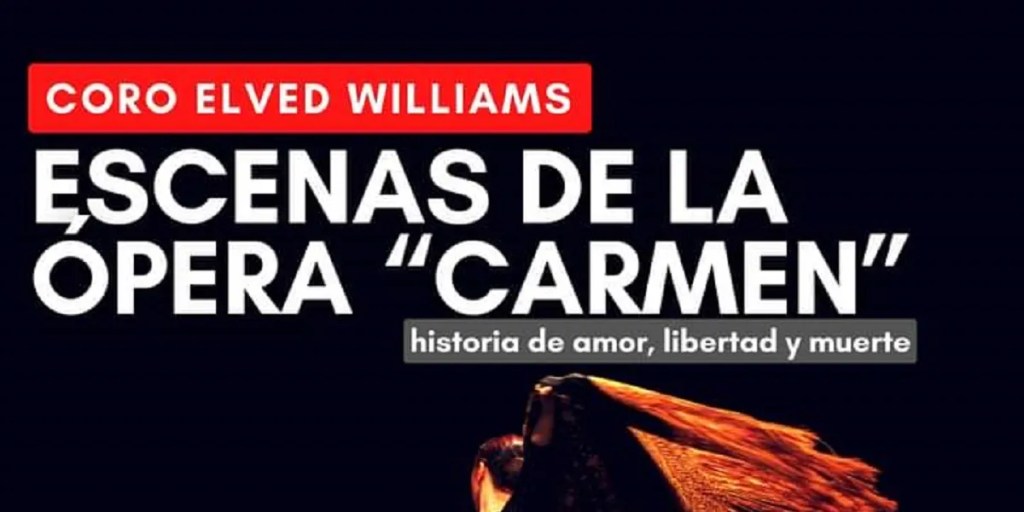 Carmen, ópera, Centro Cultural Trelew, Coro Elved Williams, UTN Puerto Madryn, León Berlot, Fernanda Defea, Don José, Escamillo, Micaela, Matías Rojas, Jessica Fernández, Agustín Ardito, Carlos Ghiglione, María Luz Meroño, entradas a la venta