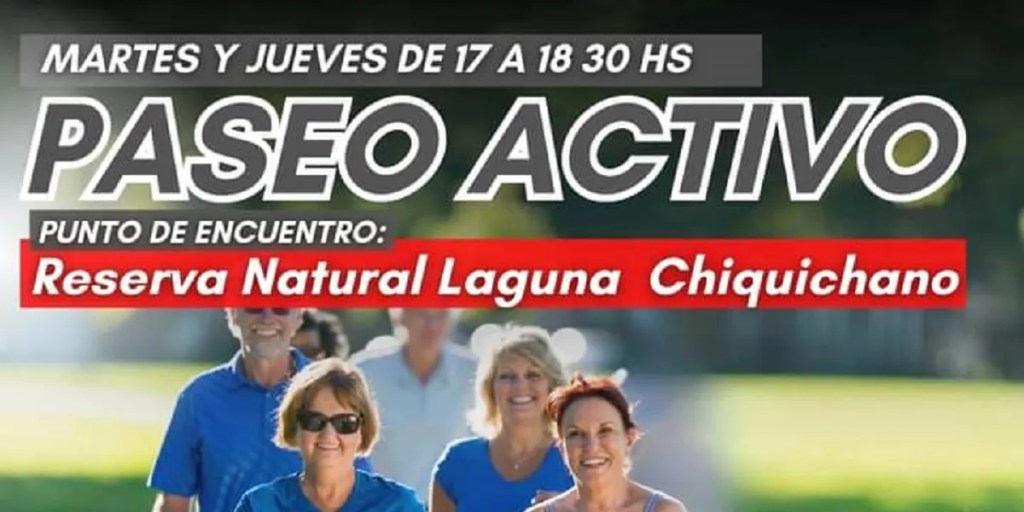 Inicia el «Paseo activo» en la laguna Cacique&nbsp;Chiquichano