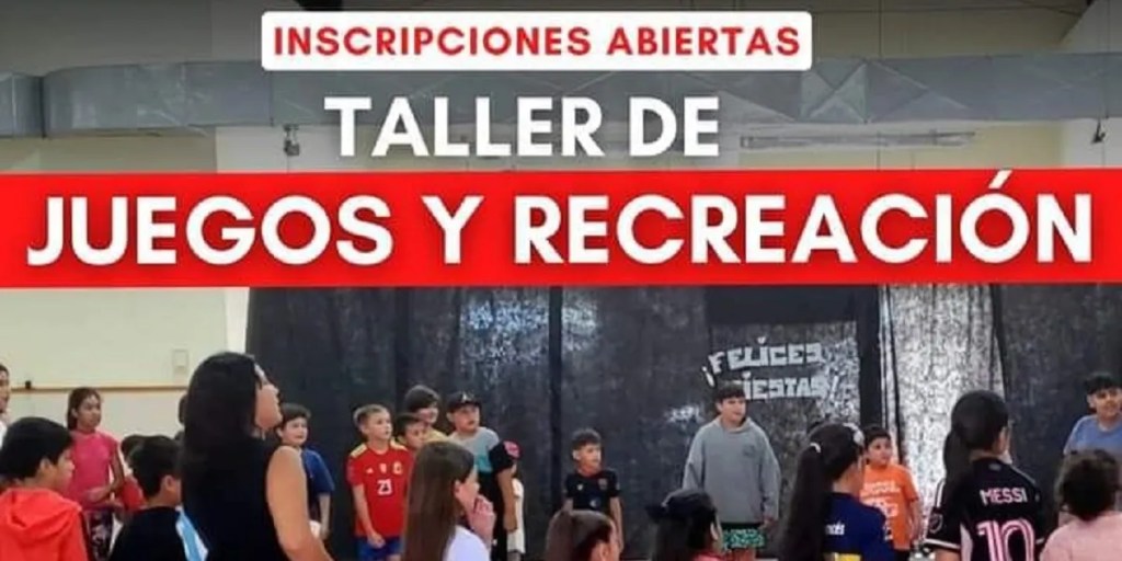 taller de juegos, recreación infantil, Trelew, barrio 290/Tiro Federal, Ariel Gibbon, Centro Juvenil, inscripción abierta, juegos al aire libre, juegos de mesa, educación física, actividades recreativas, tiempo libre, niños, actividades municipales, diversión segura, talleres infantiles