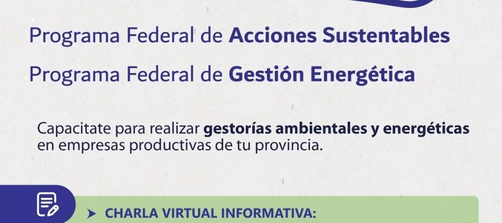 Convocan a profesionales a una charla virtual sobre gestión&nbsp;energética