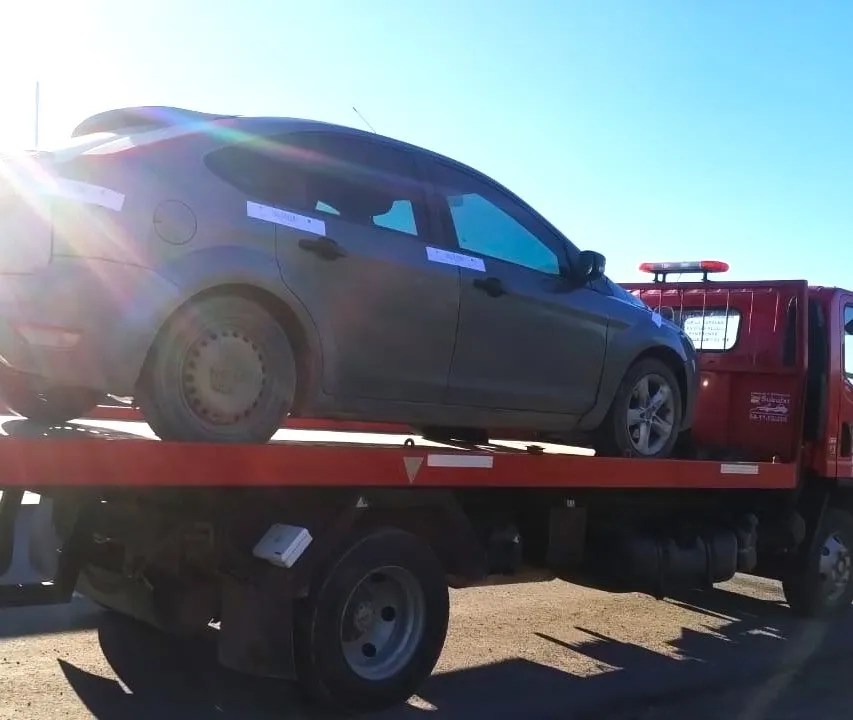 Rawson, Trelew, operativo policial, robo a concesionaria, secuestro de vehículo, allanamientos, División de Investigaciones, GEOP, Ministerio Público Fiscal, Policía de Chubut, Sección Canes, División Drogas, investigación criminal, delitos