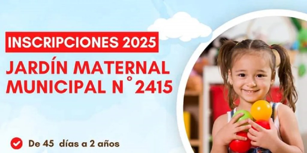 Jardín Maternal, inscripciones 2025, Trelew, educación inicial, niños, Coordinación de Educación, educación maternal, jardín municipal, anexo Evita, Ballenita Azul, Los Aromitos, Pichi Ayelén, Arco Iris, Tutú Marambá, Bichito de Luz