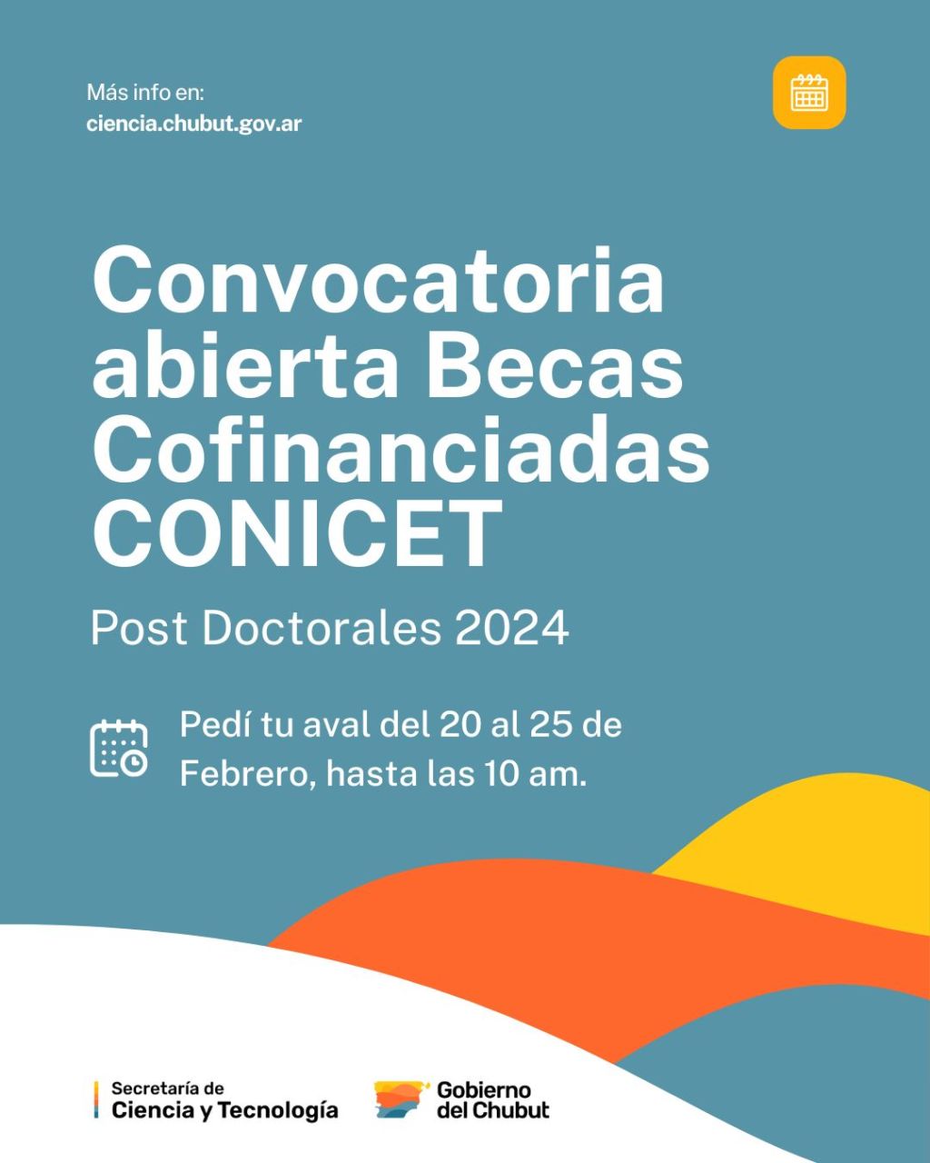 ESTÁ ABIERTA LA CONVOCATORIA PARA BECAS COFINANCIADAS&nbsp;POSDOCTORALES.