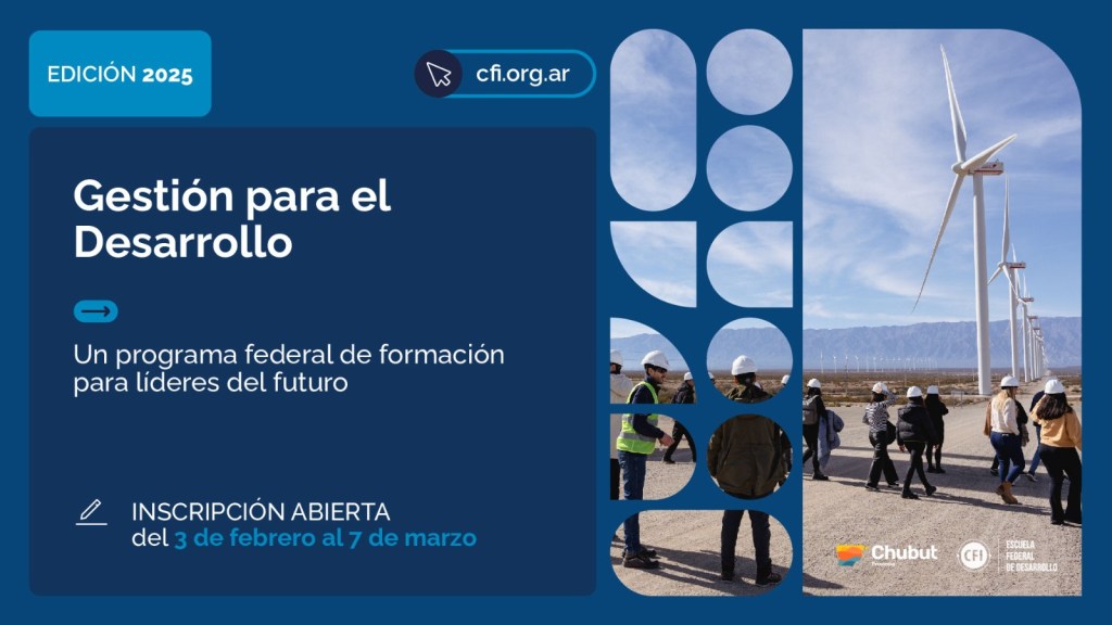 INSCRIPCIÓN ABIERTA AL PROGRAMA FEDERAL “GESTIÓN PARA EL&nbsp;DESARROLLO”.