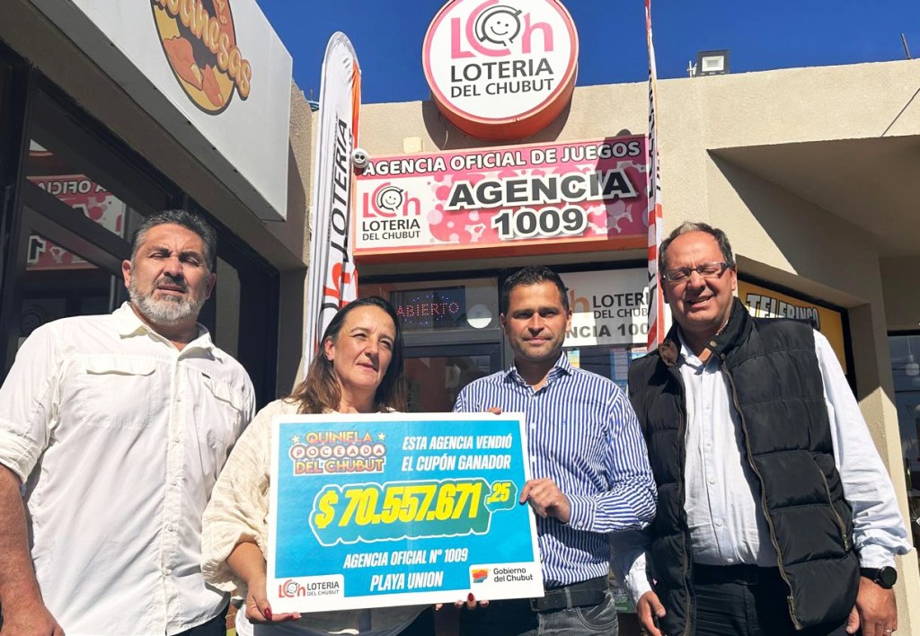 LOTERÍA DEL CHUBUT ENTREGÓ PREMIO DE MÁS DE 70 MILLONES DE “LA&nbsp;POCEADA”.