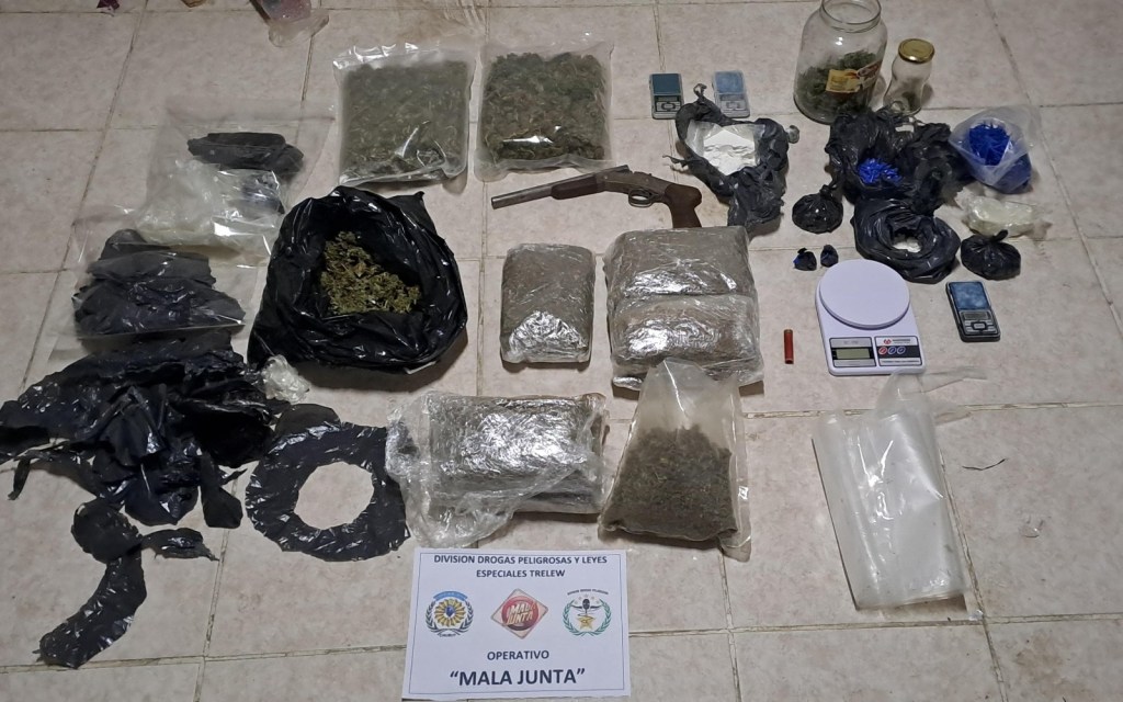 TRELEW: DESARTICULARON BANDA DEDICADA A LA COMERCIALIZACIÓN DE ESTUPEFACIENTES.