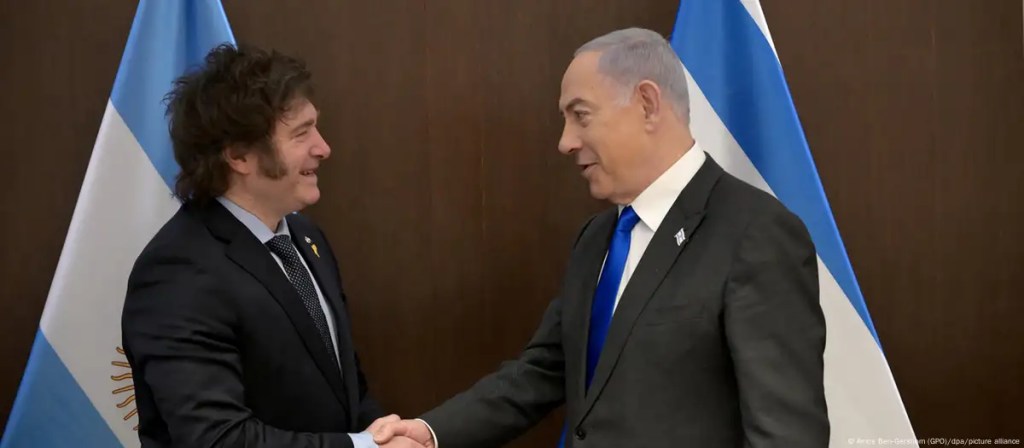 JAVIER MILEI SE REÚNE CON BENJAMÍN NETANYAHU EL PRIMER MINISTRO&nbsp;ISRAELÍ