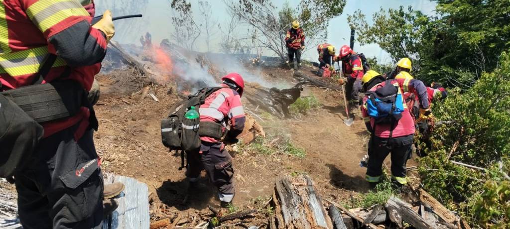 PRODUCTO DE UN OPERATIVO PROVINCIAL INTENSIVO, EL INCENDIO EN EL TURBIO FUE&nbsp;CONTROLADO